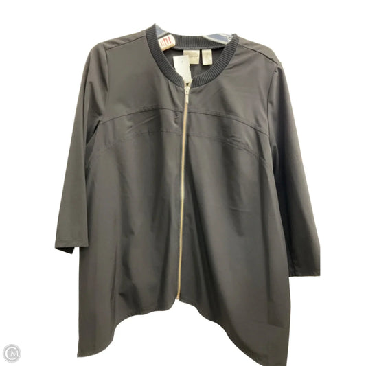 Athletic Jacket By Zenergy By Chicos In Black, Size: L