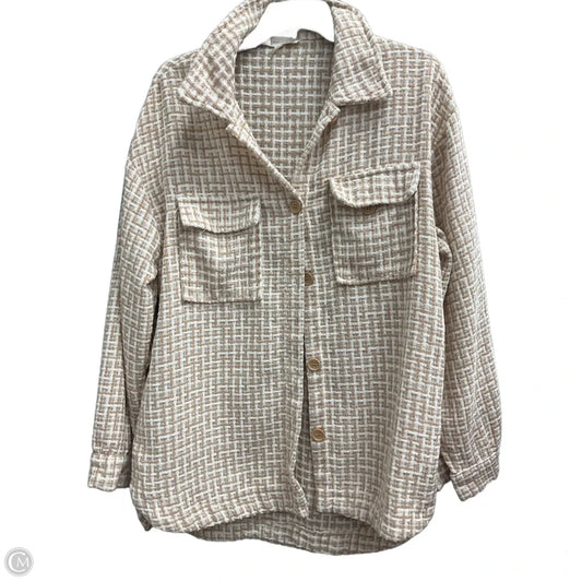 Cardigan By Liz Claiborne In Beige, Size: Xl