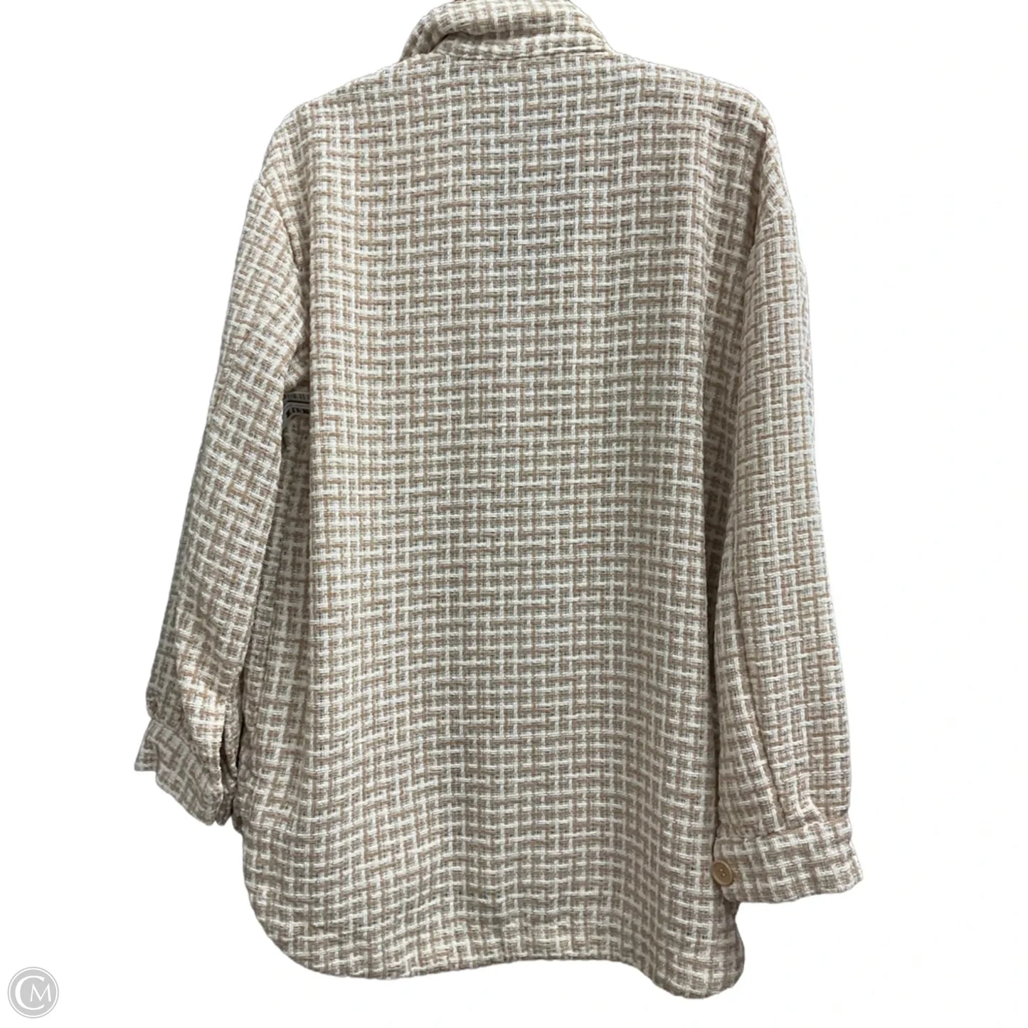 Cardigan By Liz Claiborne In Beige, Size: Xl