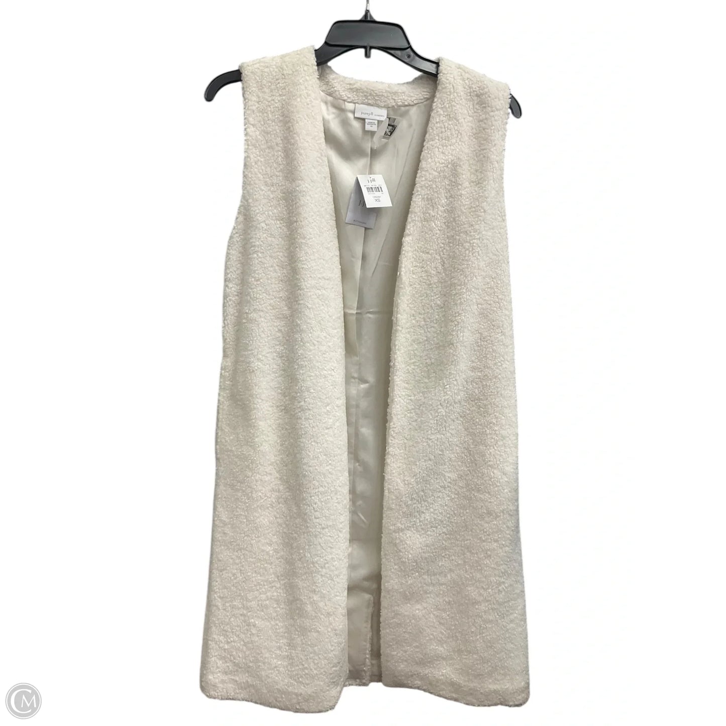 Vest Faux Fur & Sherpa By Pure Jill In White, Size: Xs
