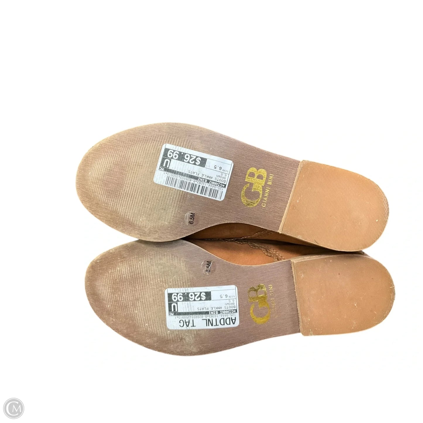 Boots Ankle Flats By Gianni Bini In Brown, Size: 6.5