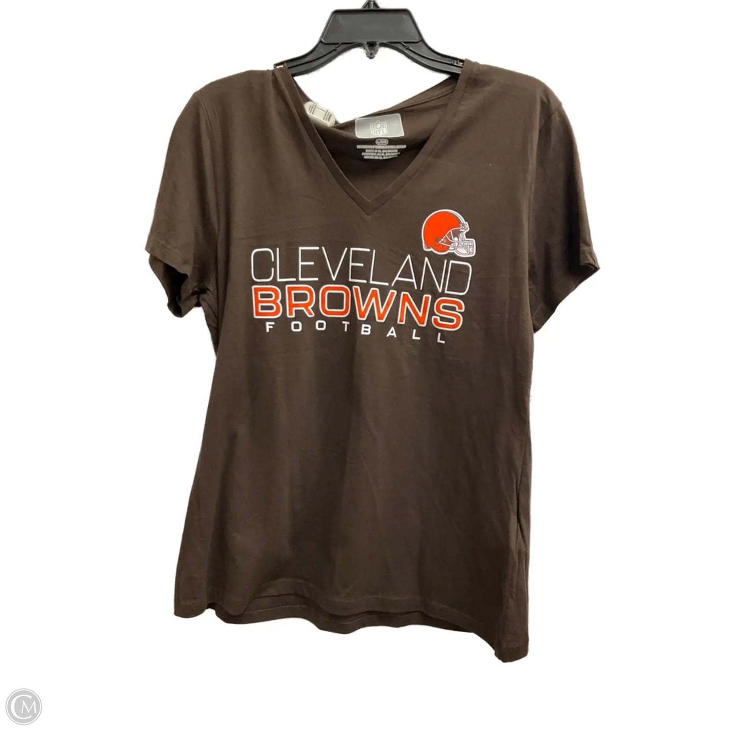 Top Short Sleeve Basic By Nfl In Brown, Size: L