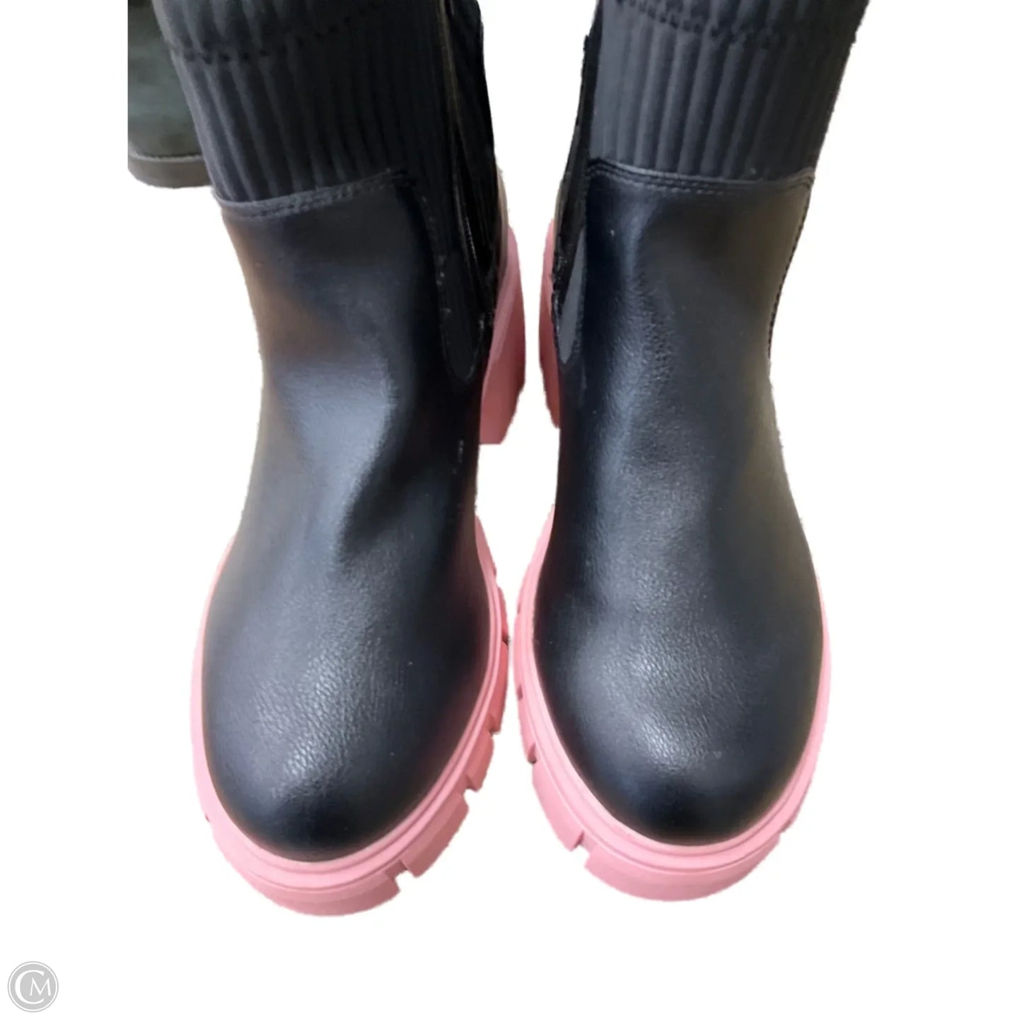 Boots Combat By Torrid In Black & Pink, Size: 8