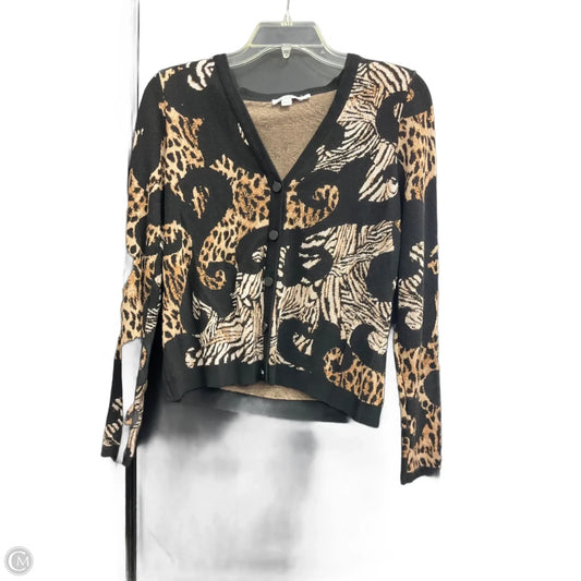 Cardigan By Chicos In Animal Print, Size: M