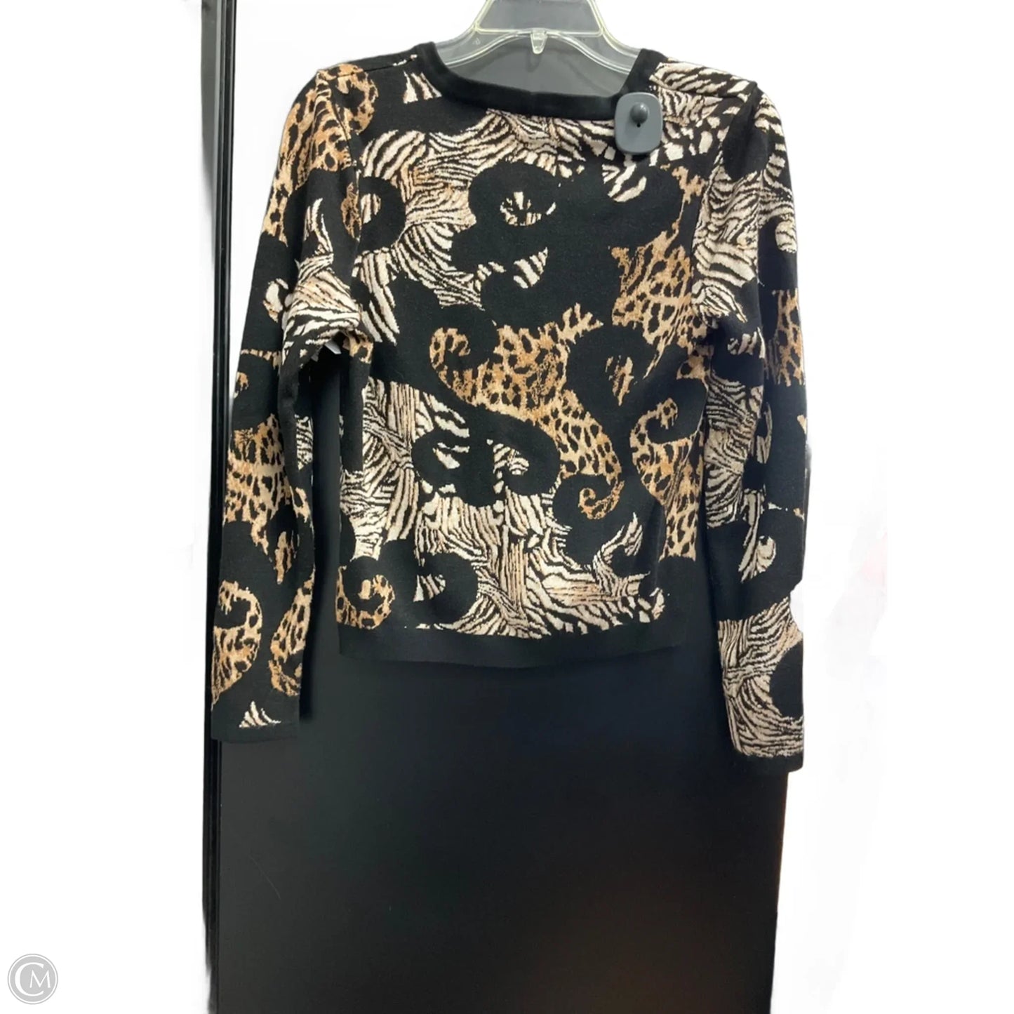 Cardigan By Chicos In Animal Print, Size: M