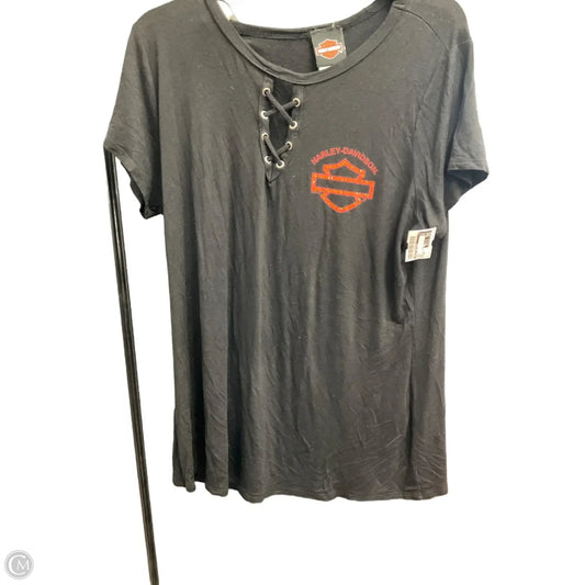 Top Short Sleeve By Harley Davidson In Black, Size: 2x