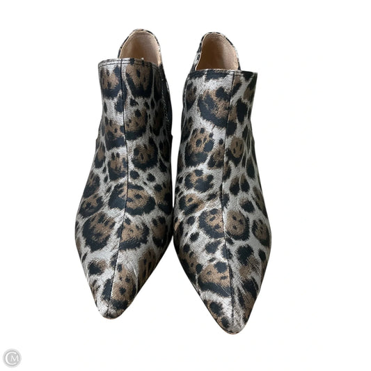 Boots Ankle Heels By Antonio Melani In Animal Print, Size: 7