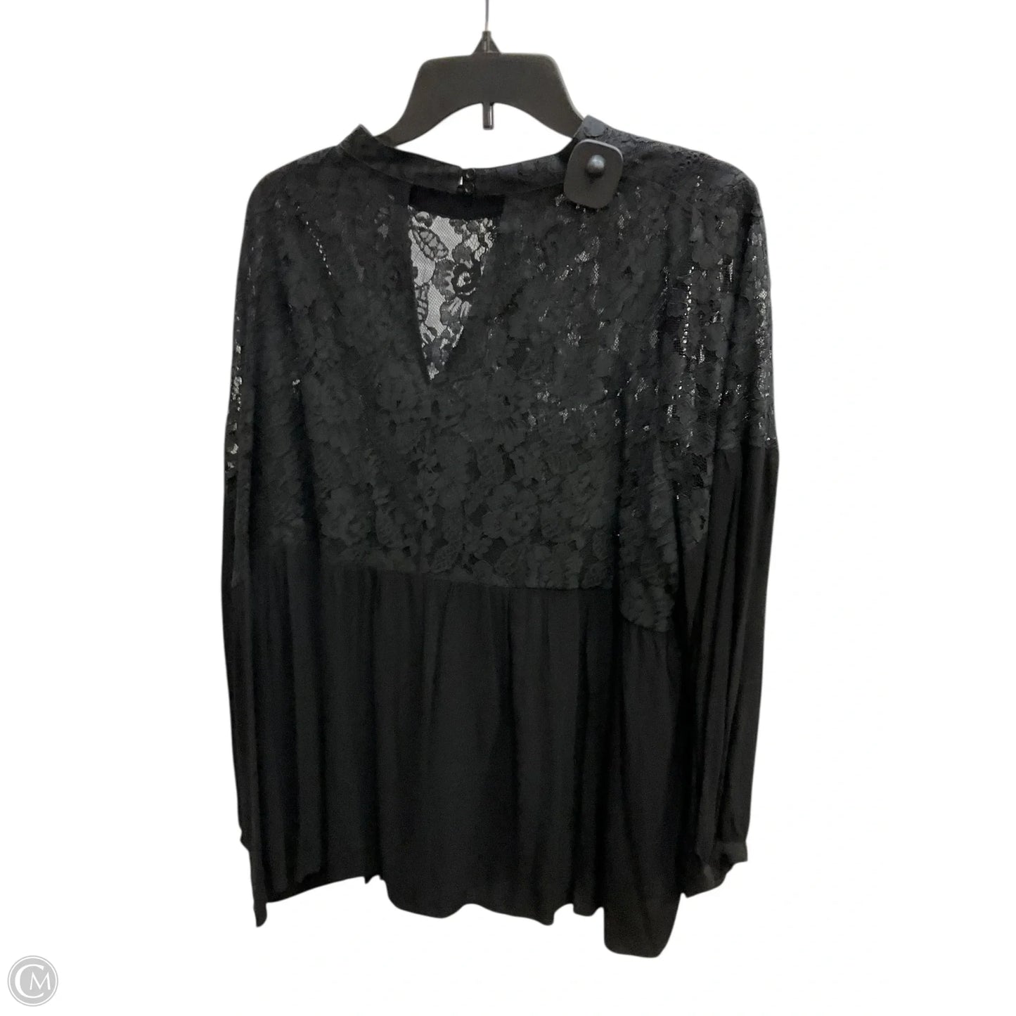 Top Long Sleeve By Honey Punch In Black, Size: 2x