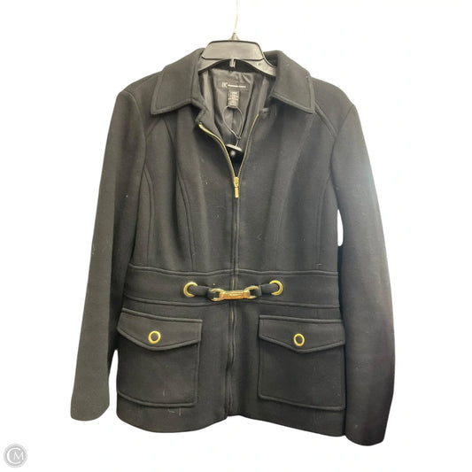 Coat Peacoat By International Concepts In Black, Size: L