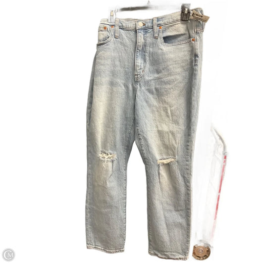 Jeans Straight By Madewell In Blue Denim, Size: 10