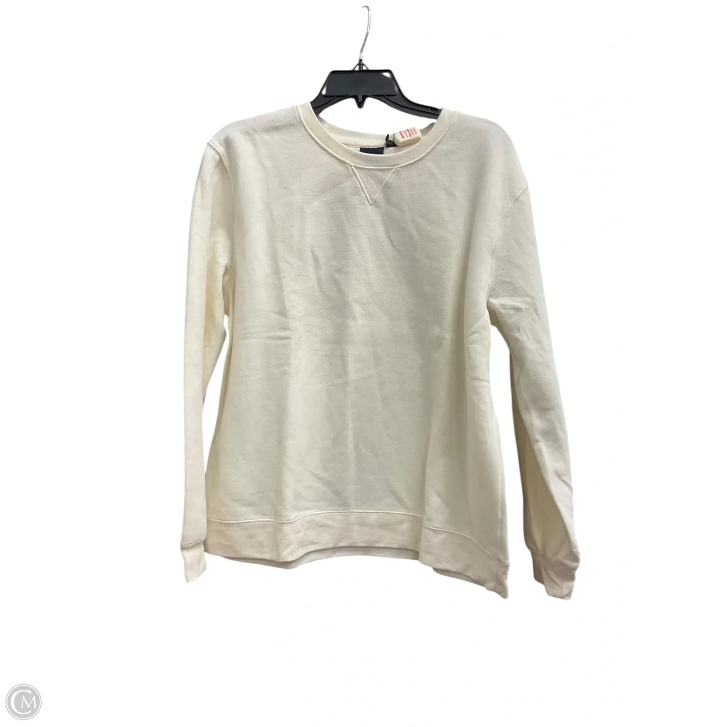 Sweatshirt Crewneck By Sonoma In White, Size: L