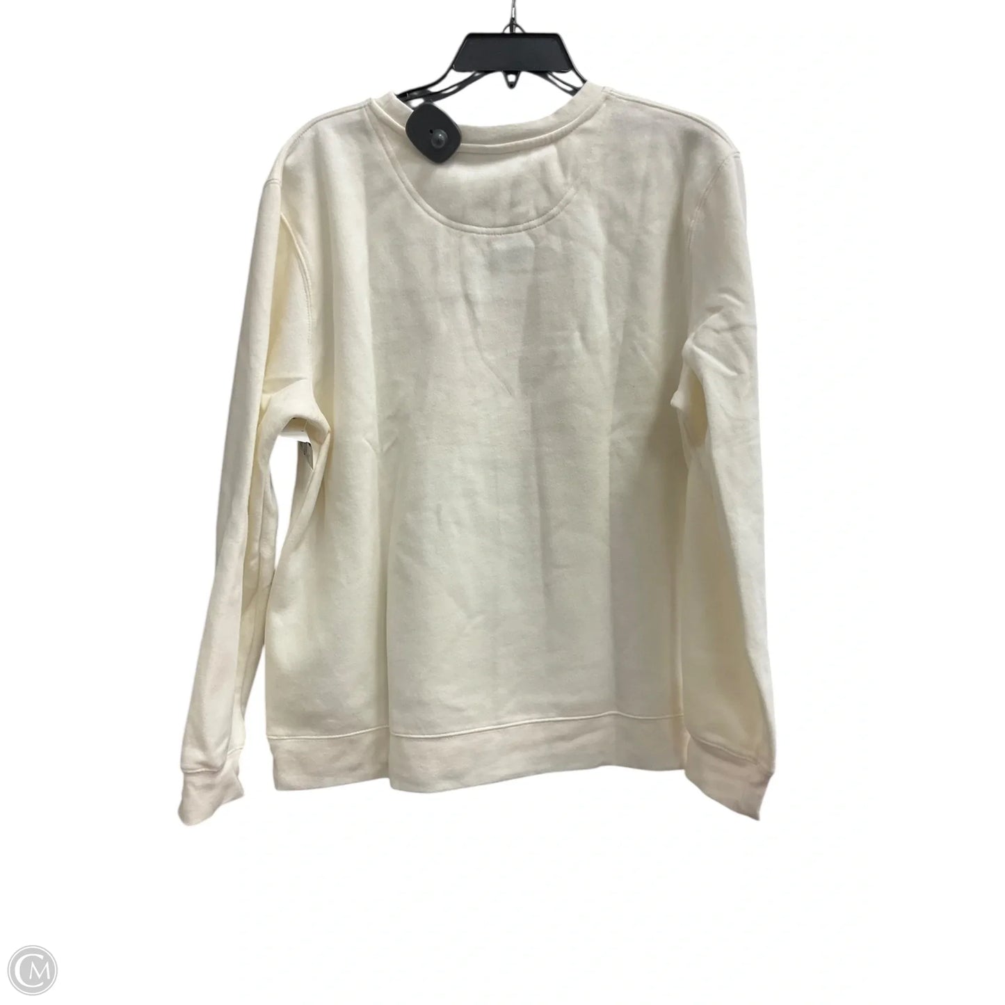 Sweatshirt Crewneck By Sonoma In White, Size: L