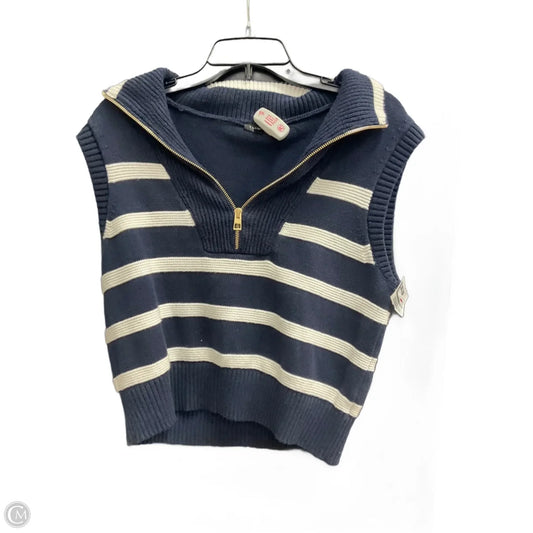 Vest Sweater By Talbots In Blue, Size: S