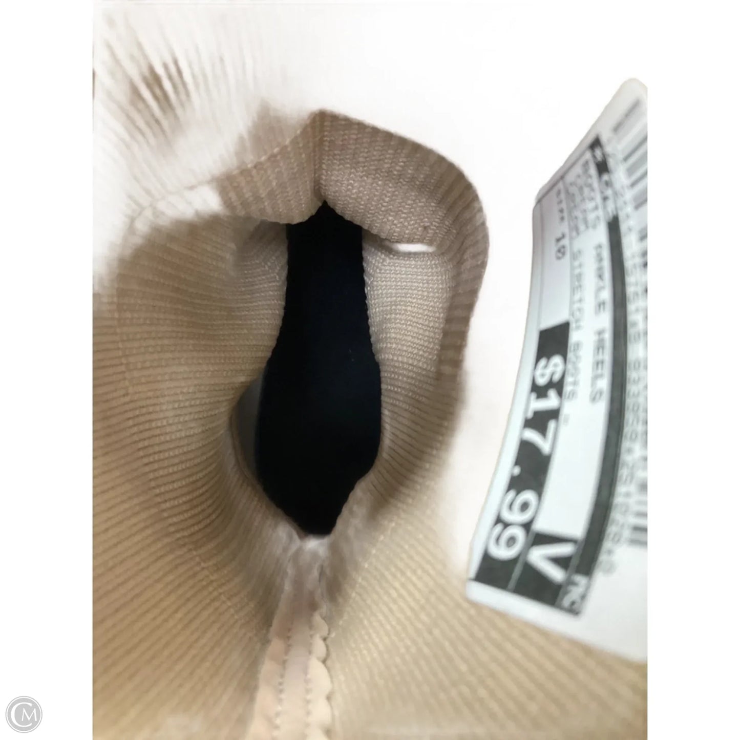 Boots Ankle Heels By Cme In Cream, Size: 10