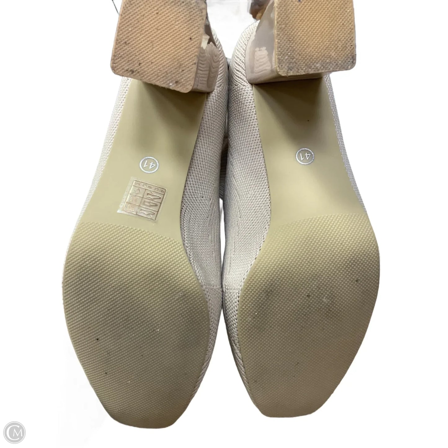 Boots Ankle Heels By Cme In Cream, Size: 10