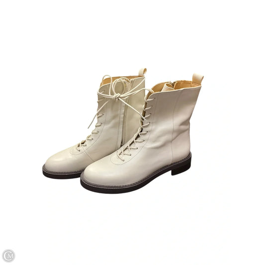 Boots Mid-calf Flats By Sam Edelman In White, Size: 6.5