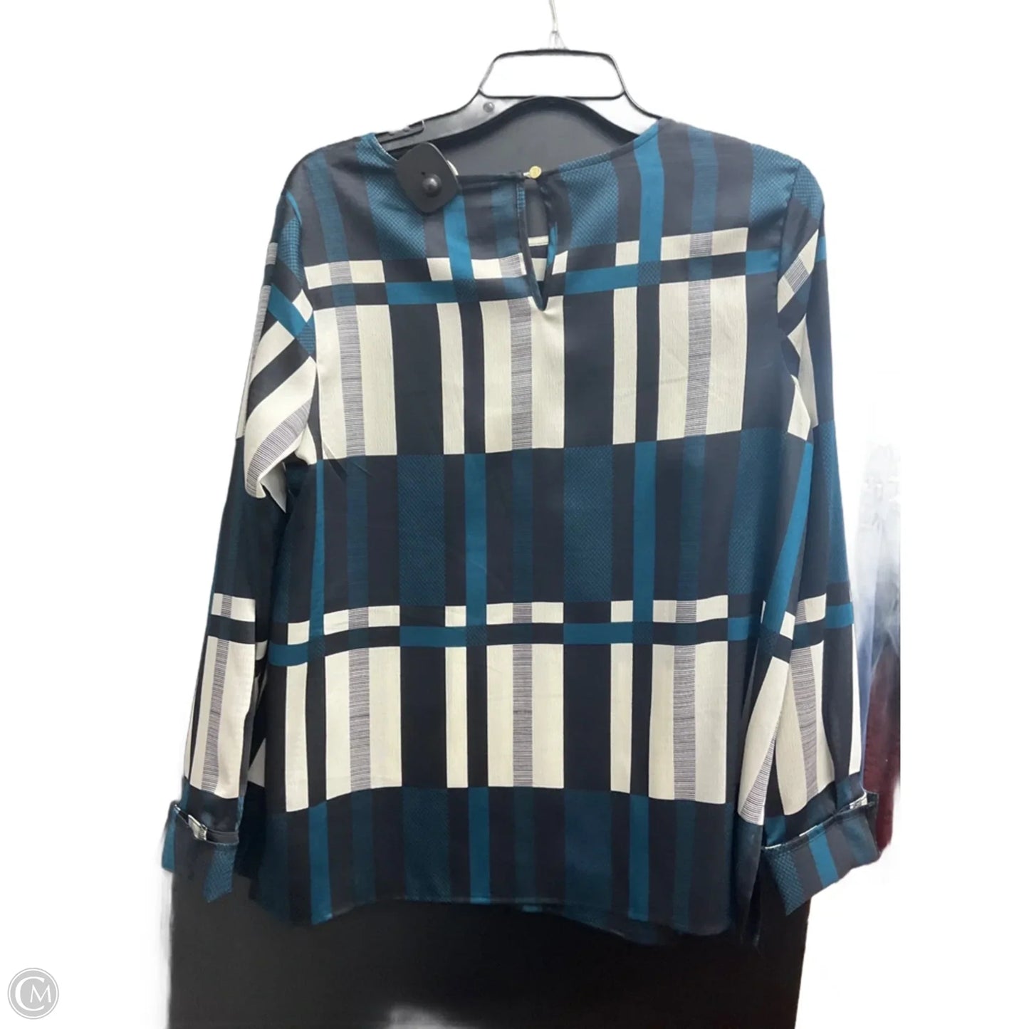 Top 3/4 Sleeve By Liz Claiborne In Teal, Size: S