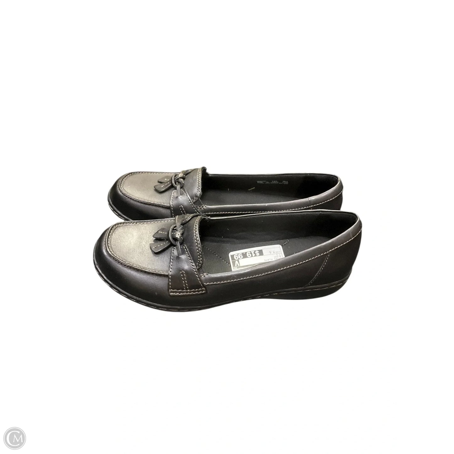 Shoes Flats By Clarks In Black, Size: 7.5