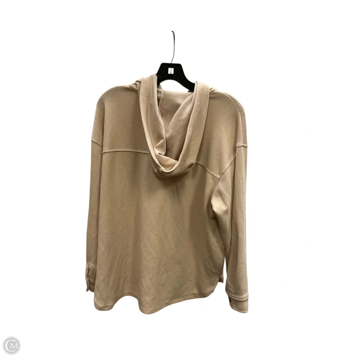 Top Long Sleeve By Time And Tru In Cream, Size: M