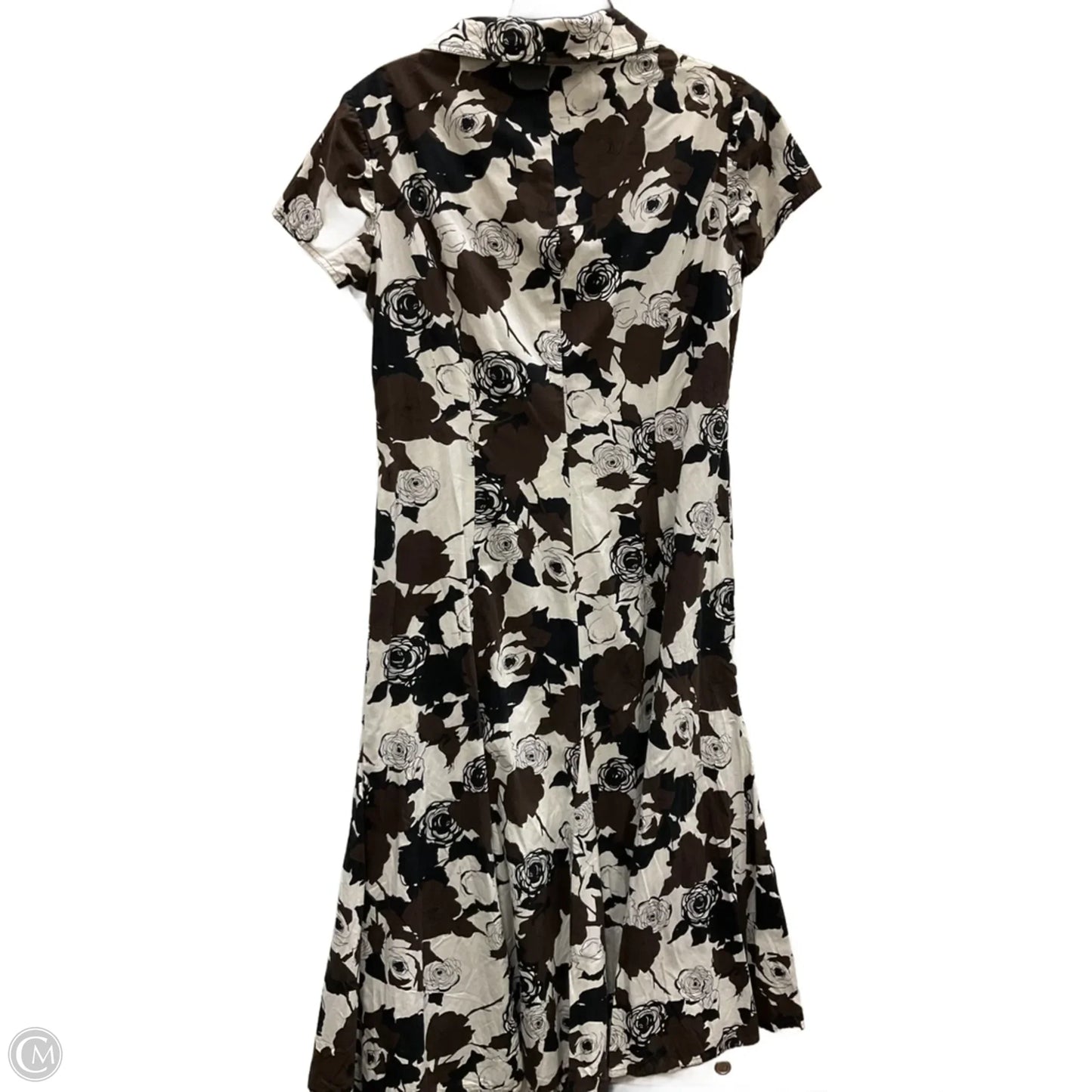 Dress Casual Midi By Talbots In Brown, Size: 12