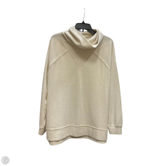 Top Long Sleeve By Lou And Grey In Cream, Size: L