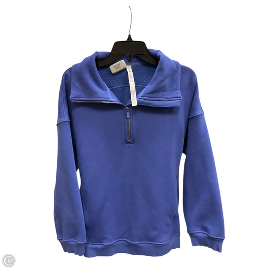 Athletic Sweatshirt Collar By Lululemon In Blue, Size: Xs