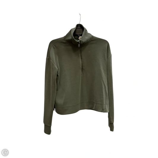 Athletic Top Long Sleeve Collar By Athleta In Green, Size: Sp