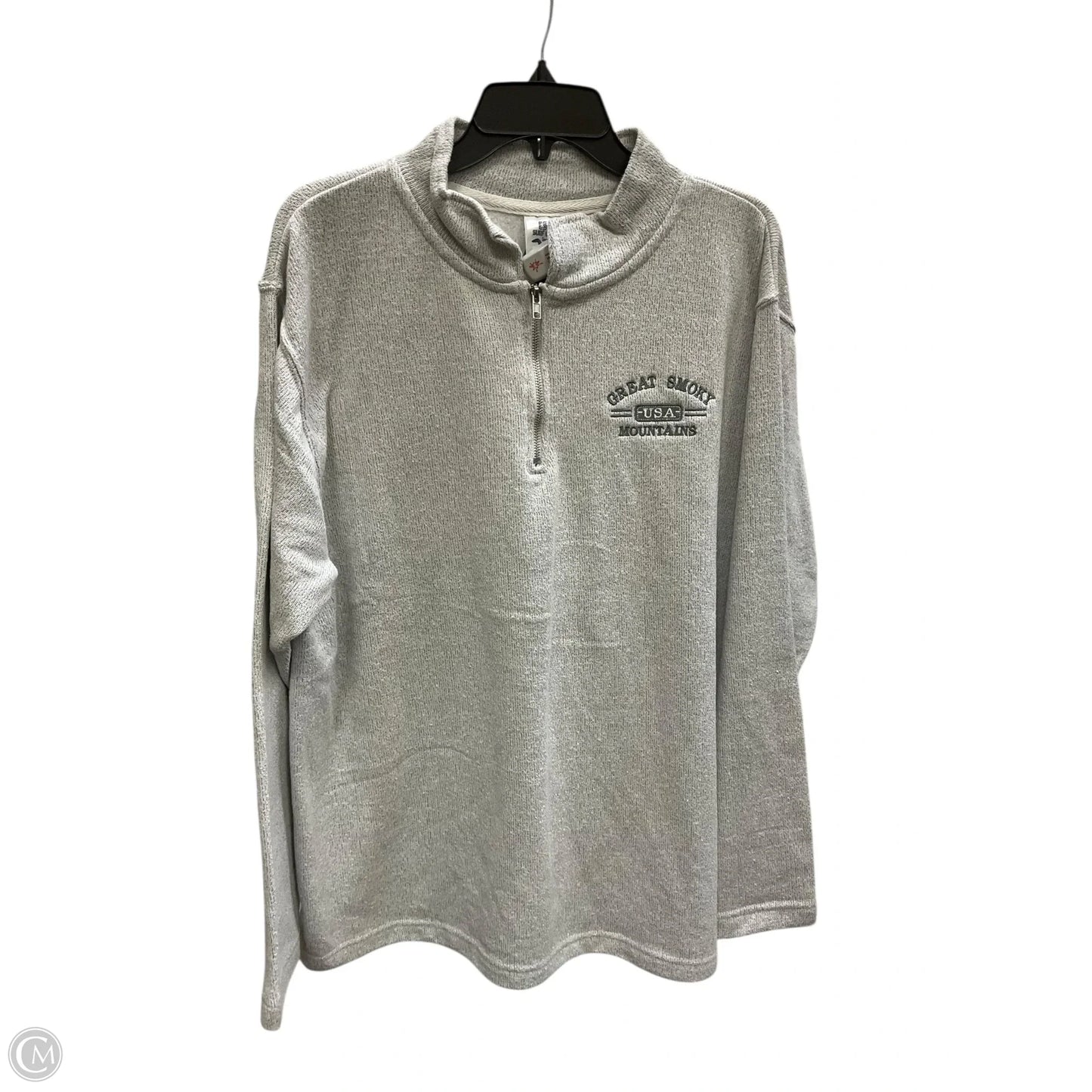 Top Long Sleeve By Clothes Mentor In Grey, Size: Xl
