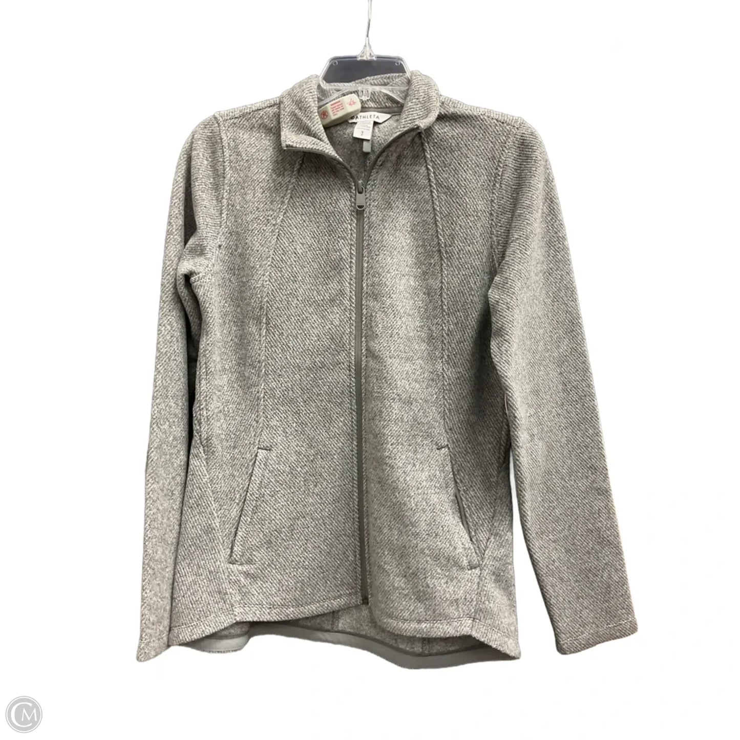 Athletic Jacket By Athleta In Grey, Size: Sp