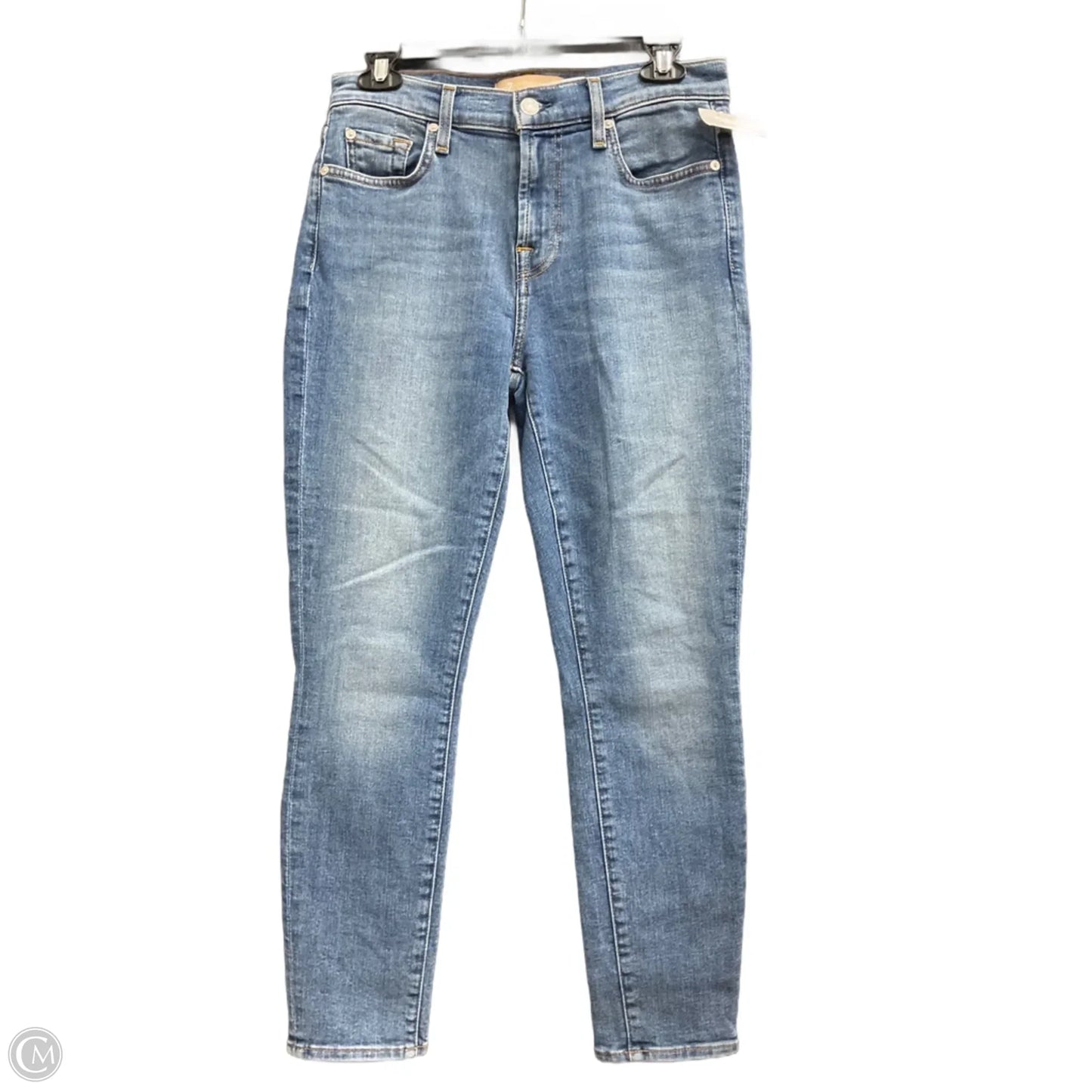 Jeans Straight By 7 For All Mankind In Blue Denim, Size: 8