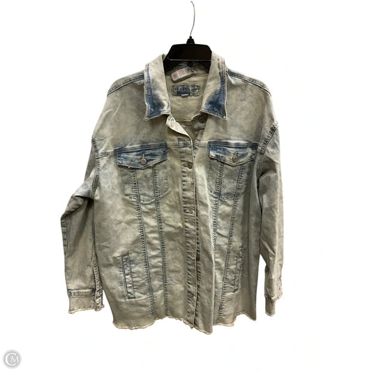 Jacket Denim By Maurices In Blue Denim, Size: Xxl