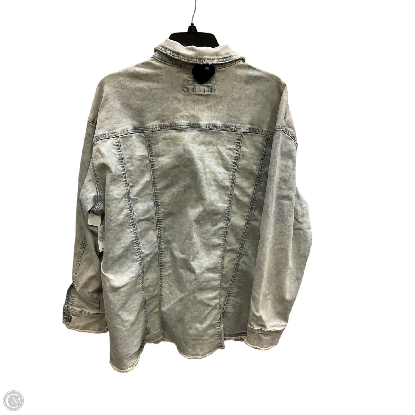 Jacket Denim By Maurices In Blue Denim, Size: Xxl