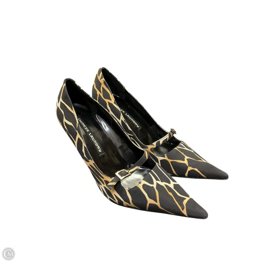 Shoes Heels Kitten By Chinese Laundry In Animal Print, Size: 7.5