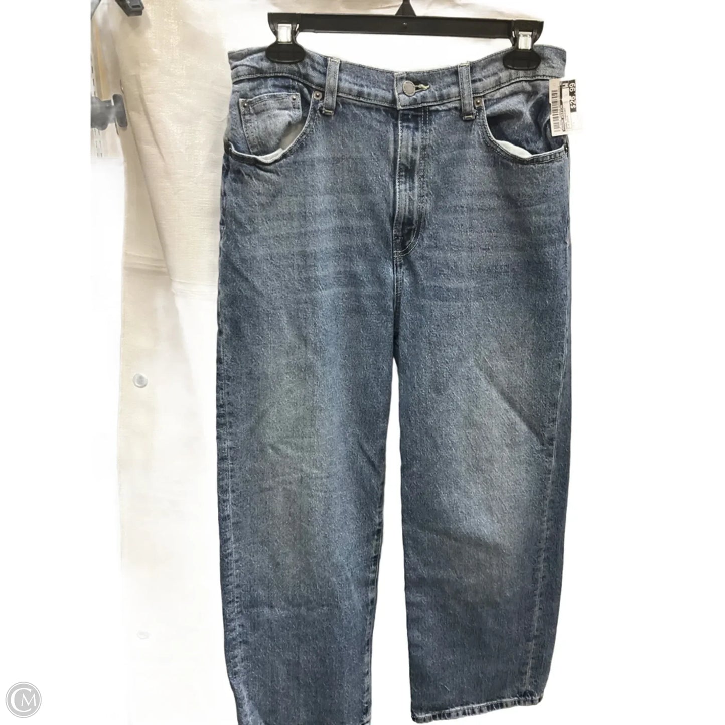 Jeans Straight By Modern American In Blue Denim, Size: 8
