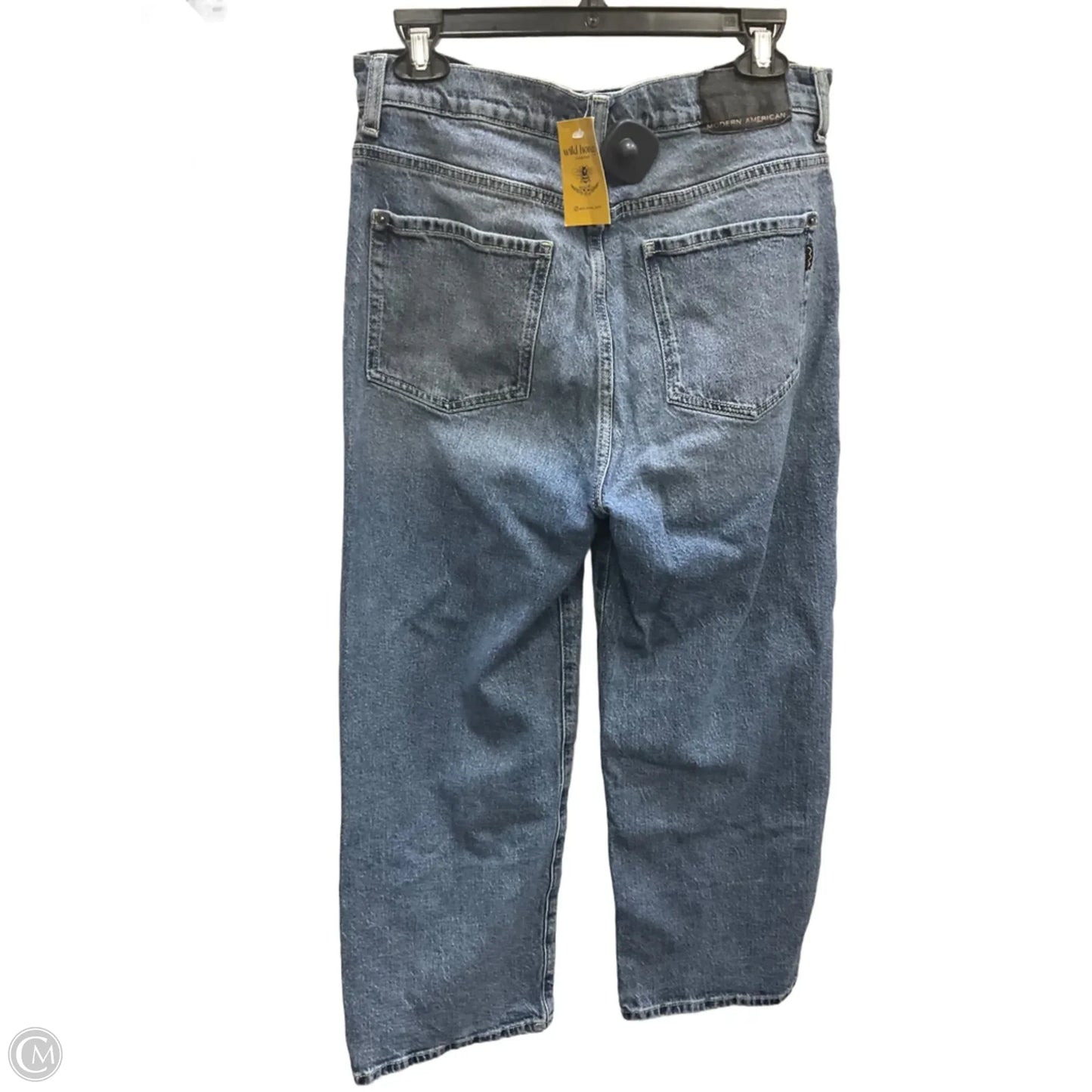 Jeans Straight By Modern American In Blue Denim, Size: 8