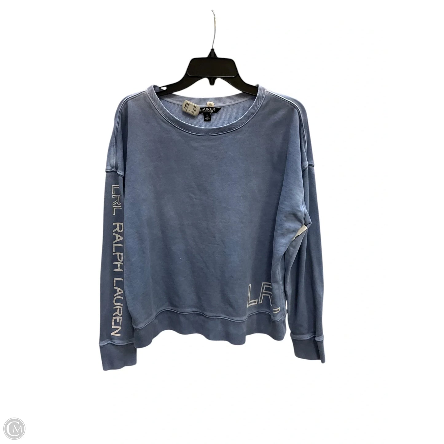 Sweatshirt Crewneck By Lauren By Ralph Lauren In Blue, Size: M
