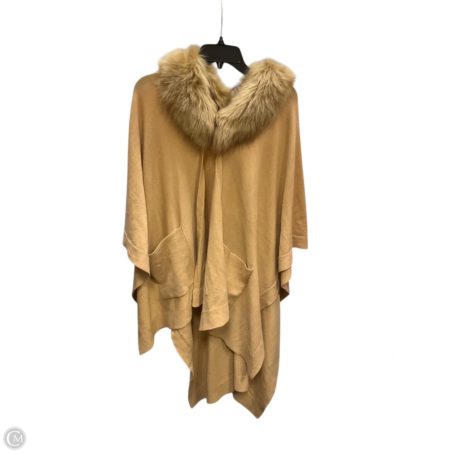 Poncho By Lauren By Ralph Lauren In Tan, Size: Osfm