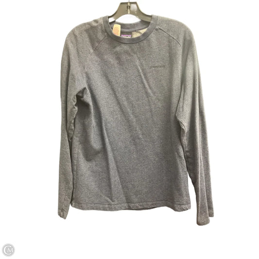 Athletic Sweatshirt Crewneck By Patagonia In Blue, Size: M