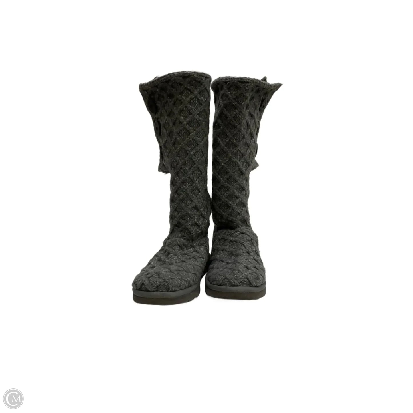 Boots Designer By Ugg In Grey, Size: 8