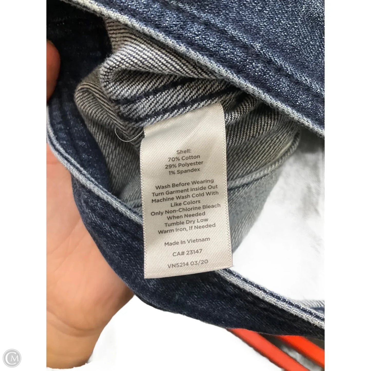 Jacket Denim By Talbots In Blue Denim, Size: Xlp