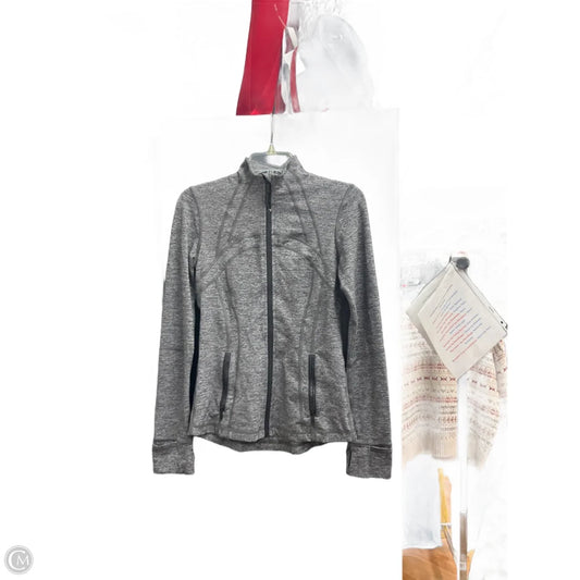 Athletic Jacket By Lululemon In Grey, Size: 6