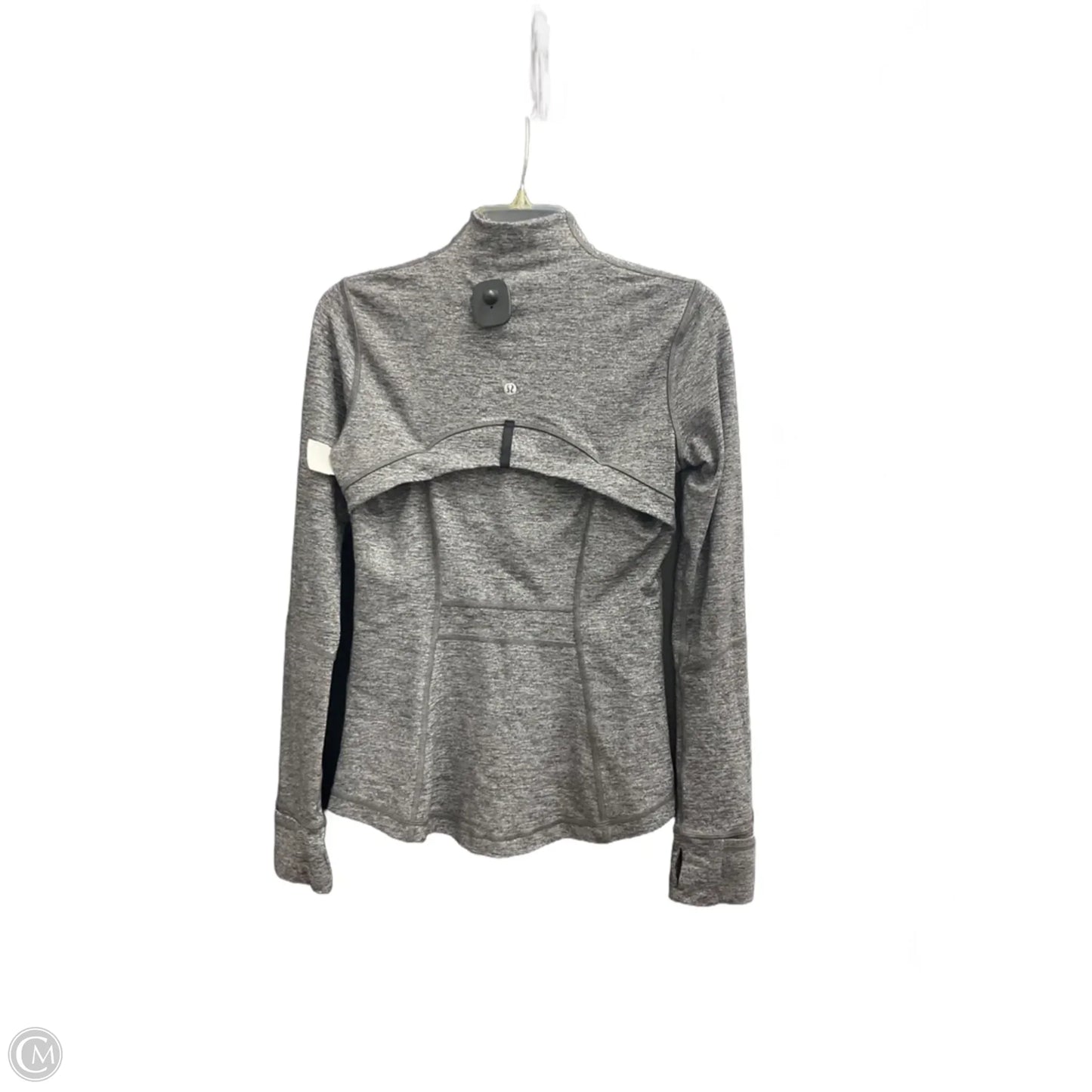 Athletic Jacket By Lululemon In Grey, Size: 6
