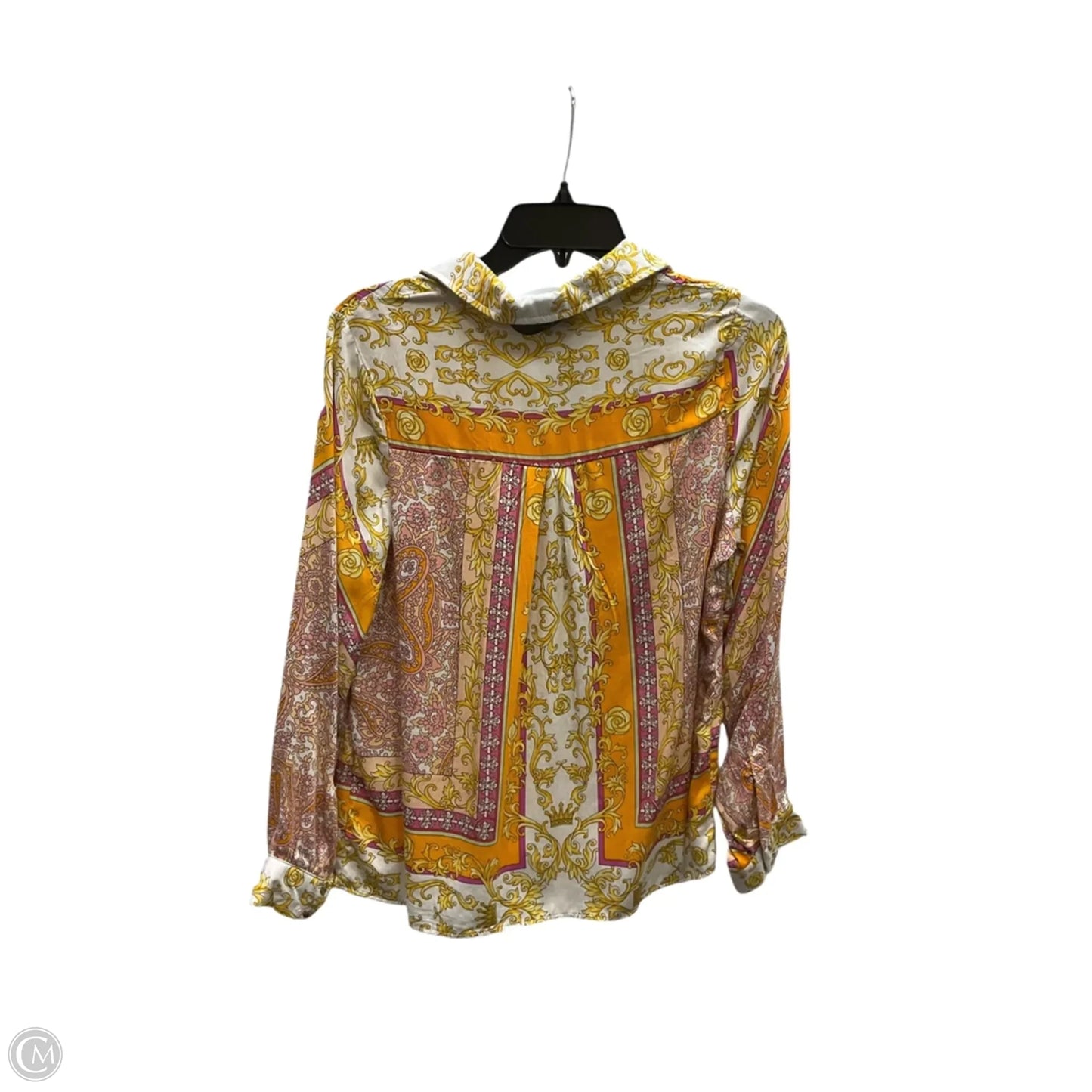 Blouse Long Sleeve By Rachel Zoe In Multi-colored, Size: S