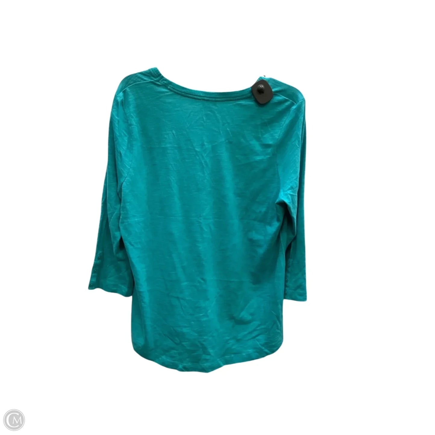 Top 3/4 Sleeve By Chicos In Blue, Size: L