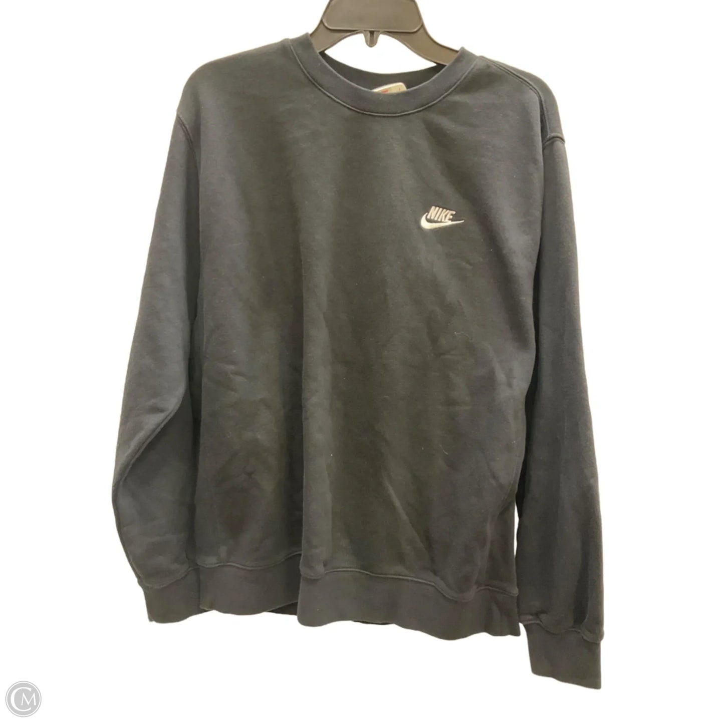 Sweatshirt Crewneck By Nike Apparel In Black, Size: L