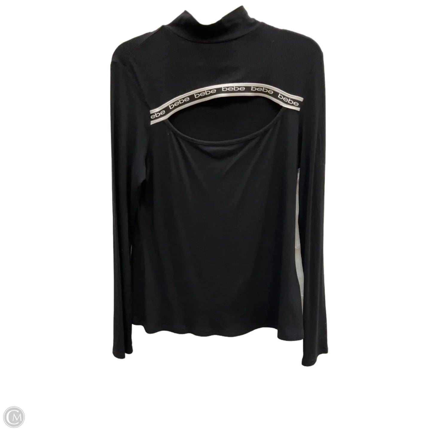 Top Long Sleeve By Bebe In Black, Size: Xl