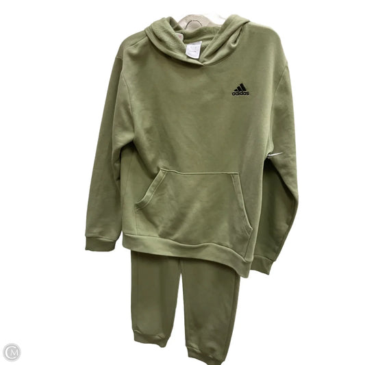 Athletic Pants 2pc By Adidas In Green, Size: Xl