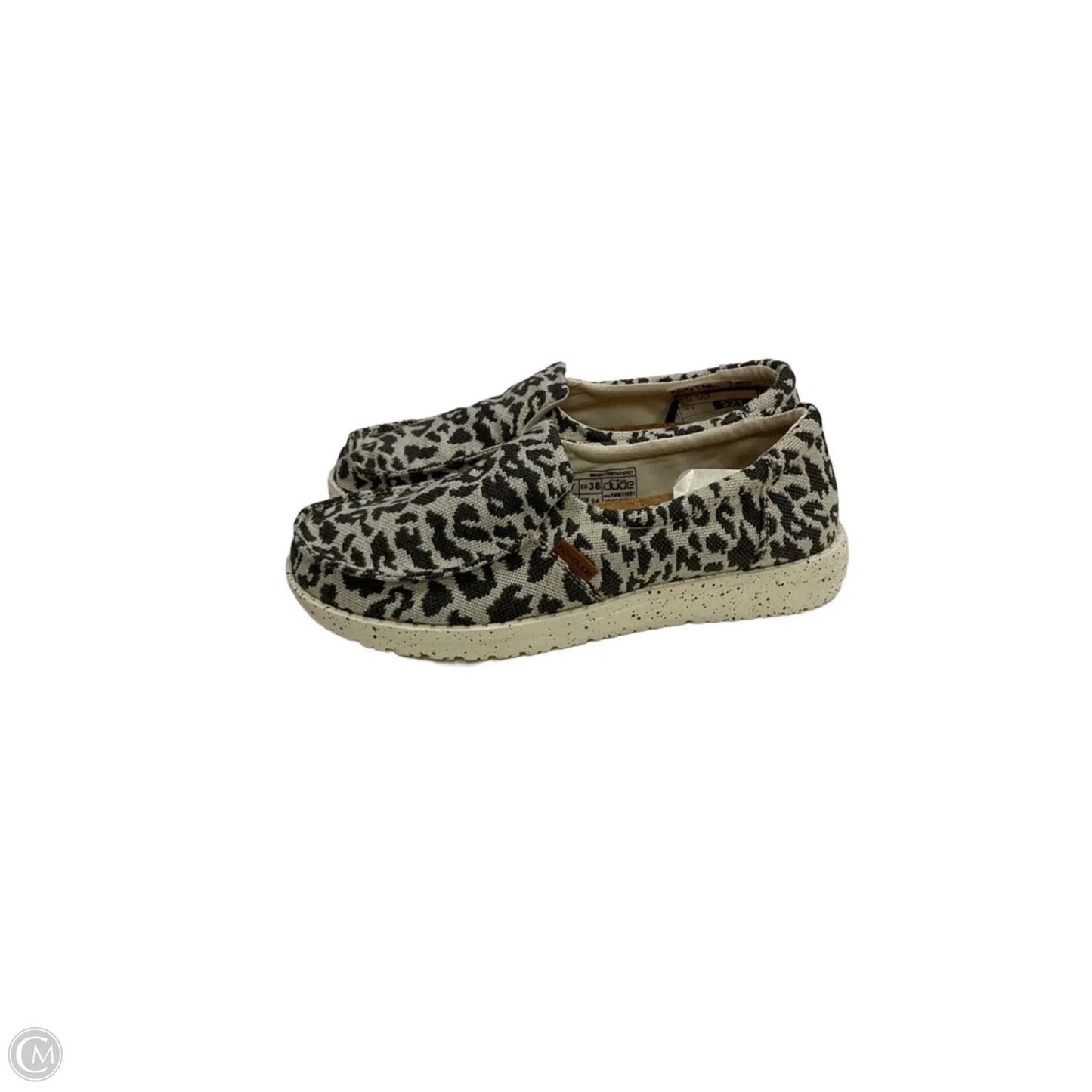 Shoes Flats By Hey Dude In Animal Print, Size: 7