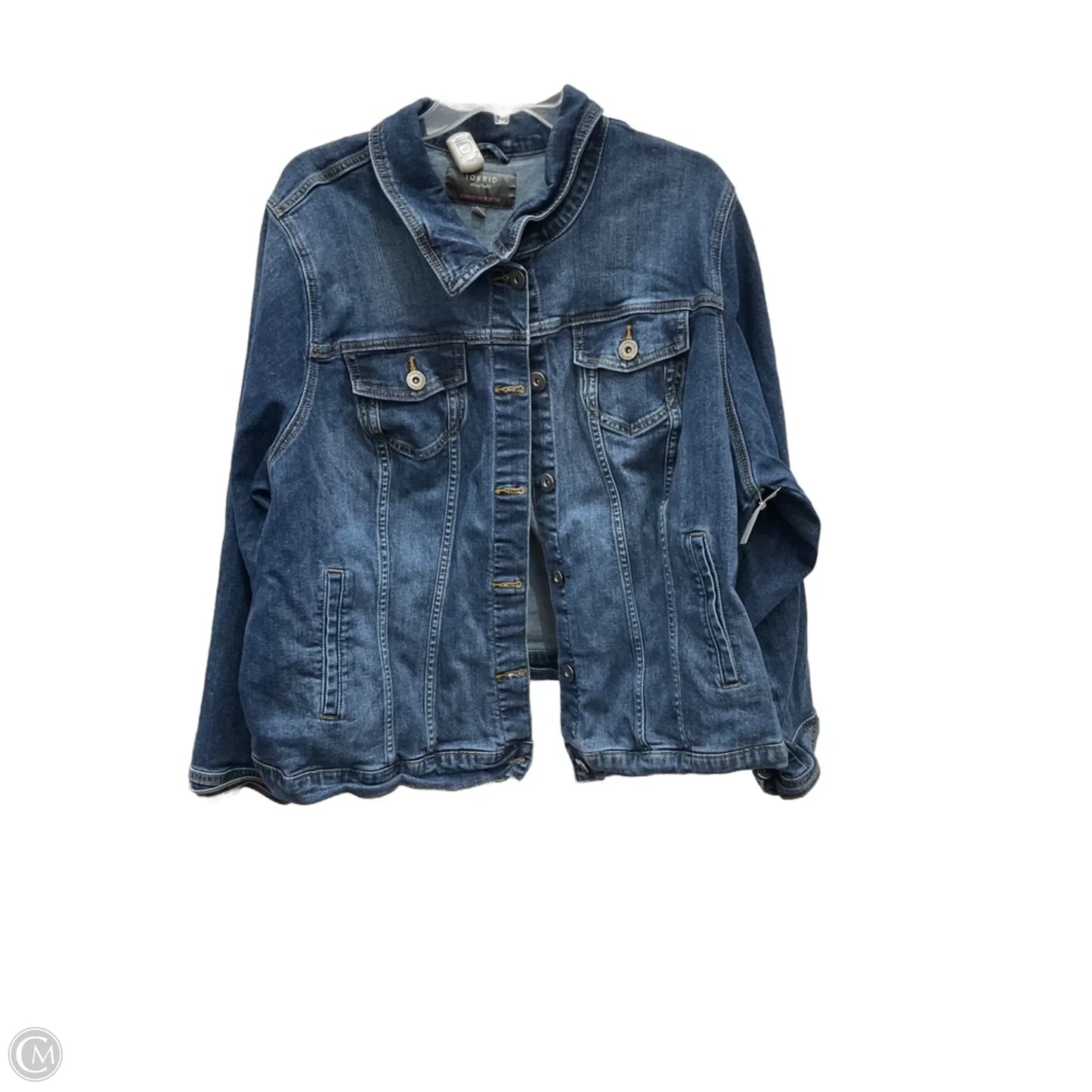 Jacket Denim By Torrid In Blue Denim, Size: 4x