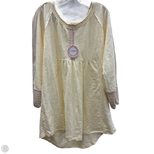 Top Long Sleeve By Umgee In Yellow, Size: S